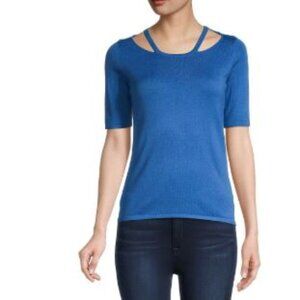 Catherine Malandrino Vibrant Blue Knit Top